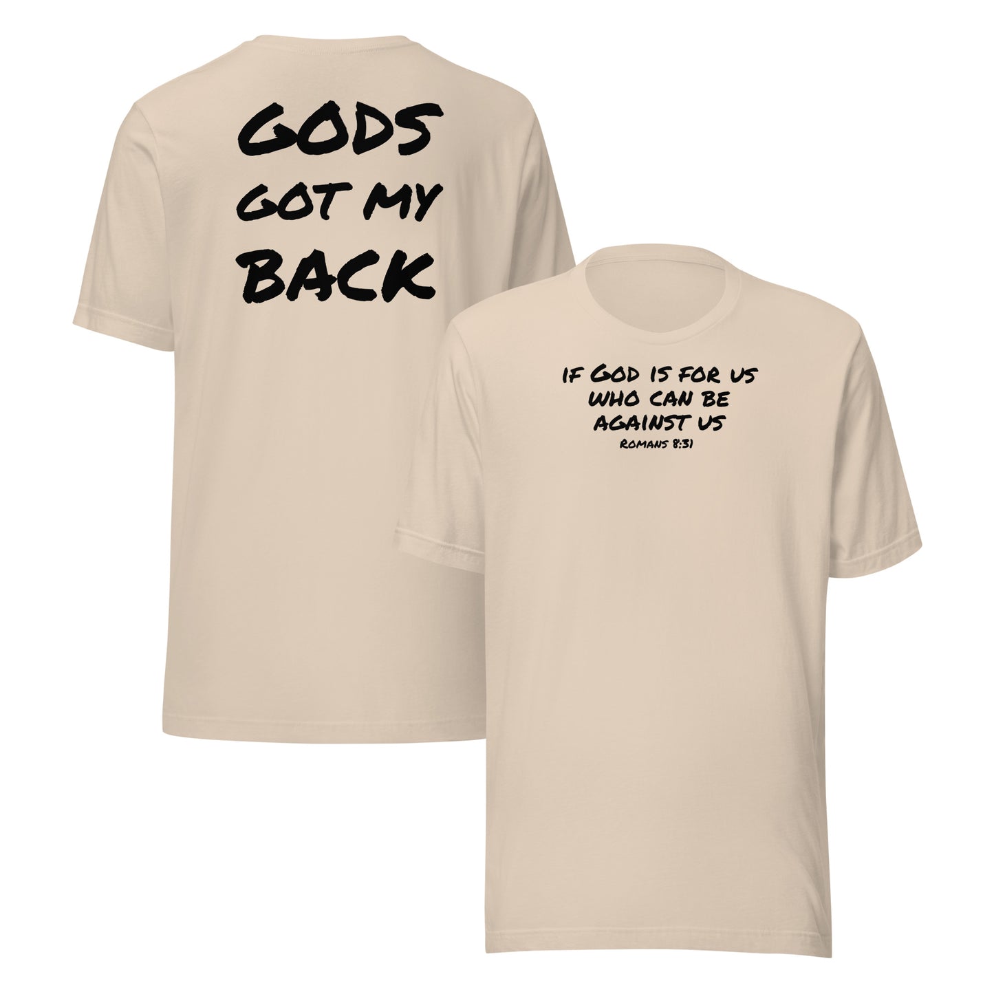 GODS GOT MY BACK TSHIRT (MULTIPLE COLORS)