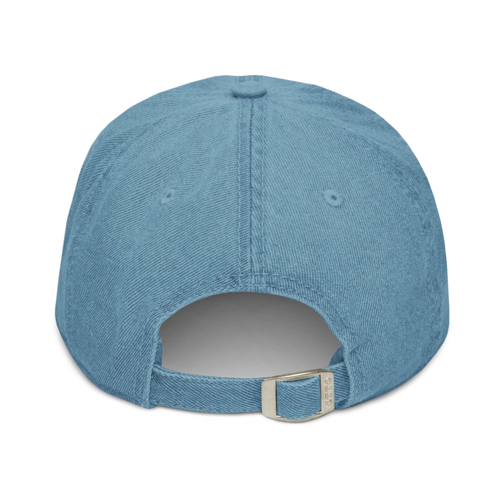 Pigment-dyed Christian denim hat — unisex faith-inspired accessory by Morning Flora Devotionals.