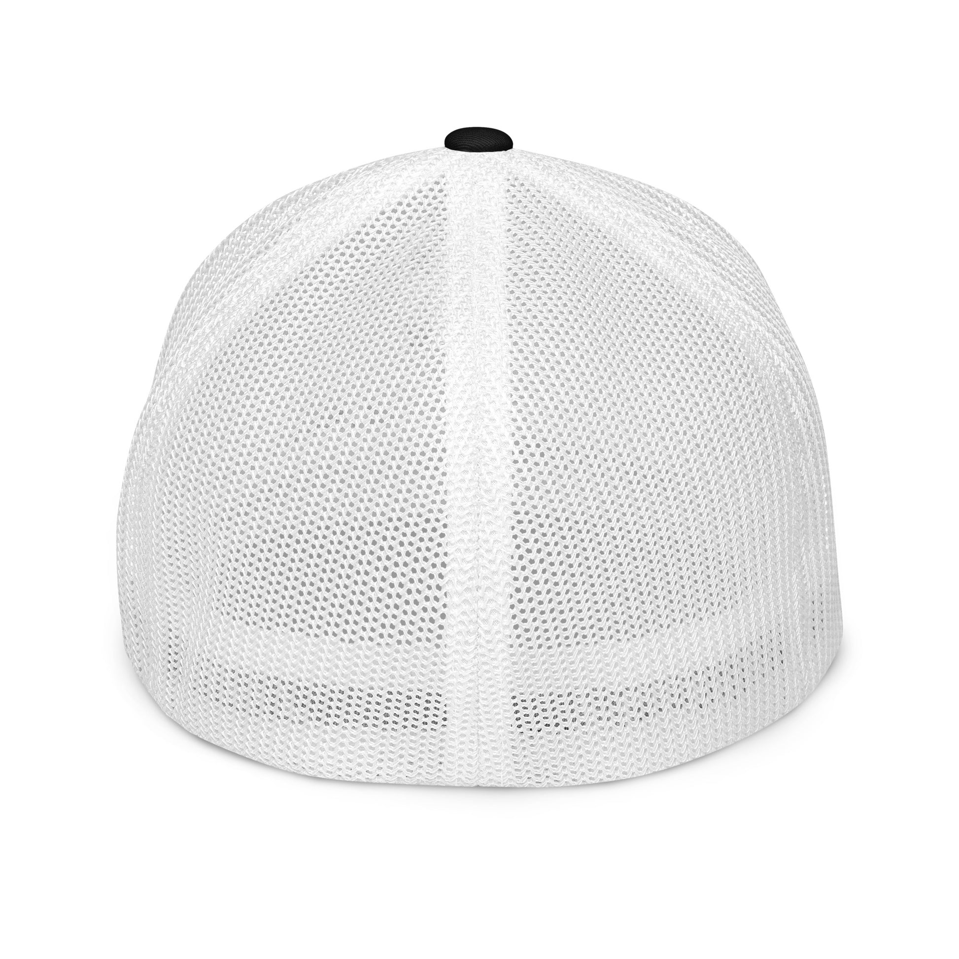 Blessed Mama trucker cap with breathable mesh back and curved visor — faith-inspired Christian mom hat by Morning Flora Devotionals.