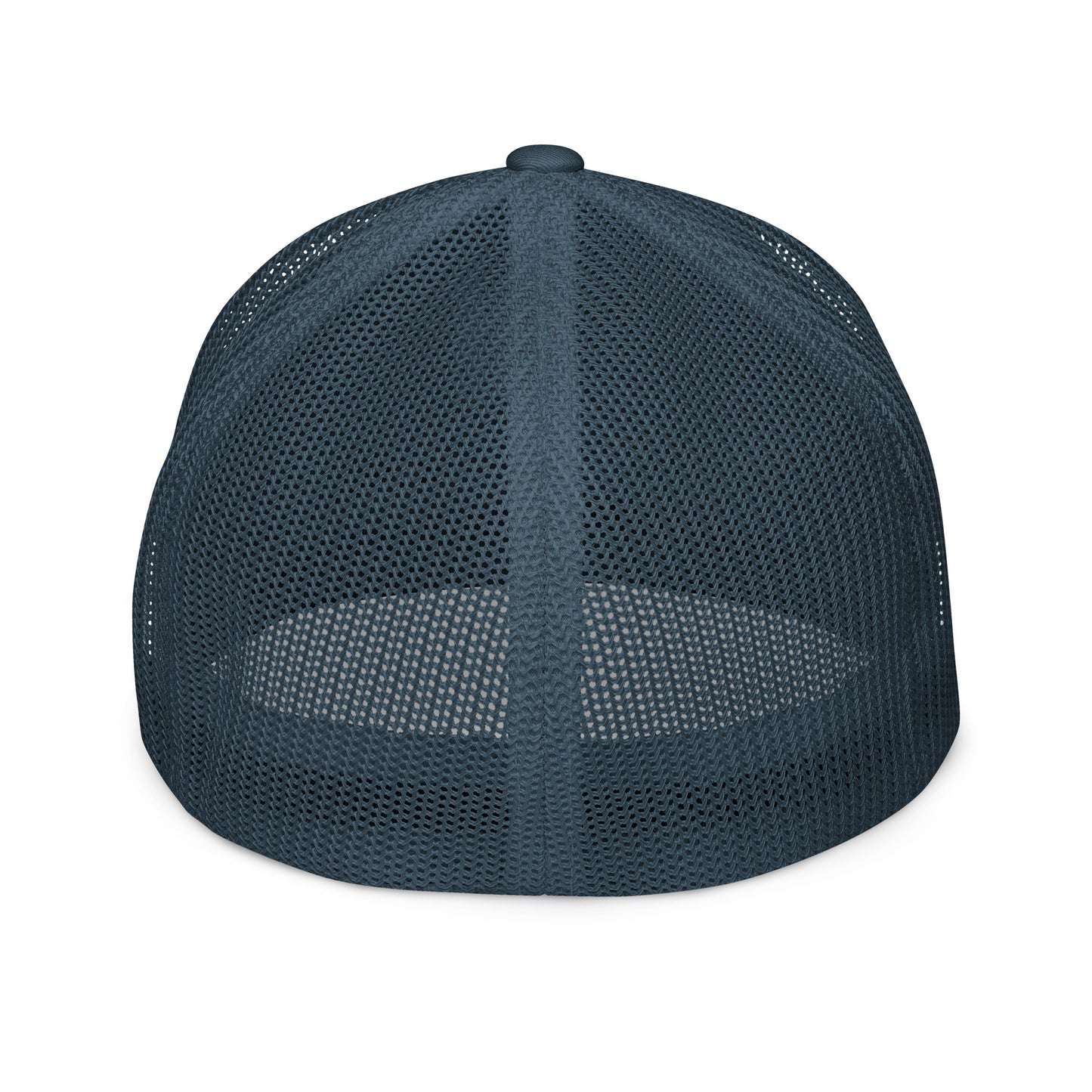 Blessed Mama trucker cap with breathable mesh back and curved visor — faith-inspired Christian mom hat by Morning Flora Devotionals.