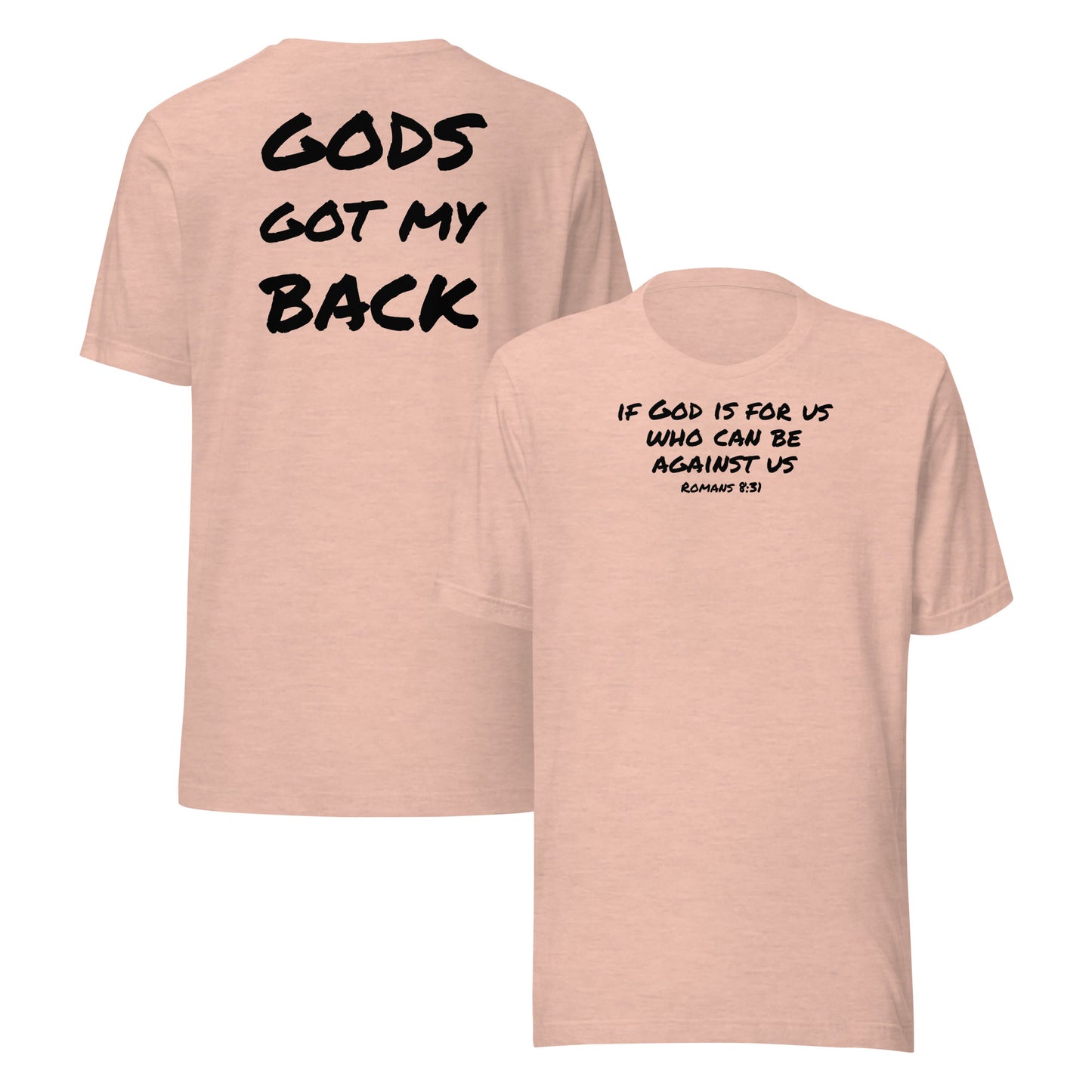 GODS GOT MY BACK TSHIRT (MULTIPLE COLORS)