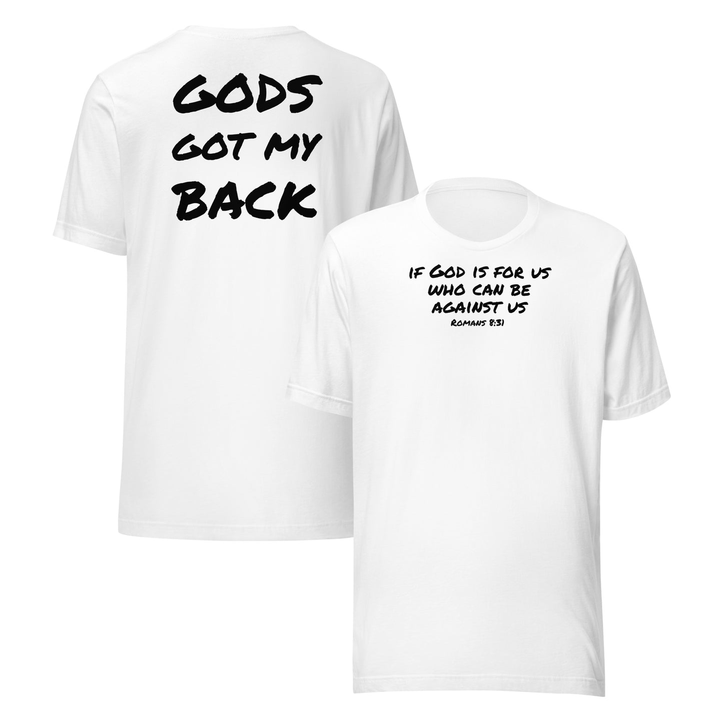 GODS GOT MY BACK TSHIRT (MULTIPLE COLORS)