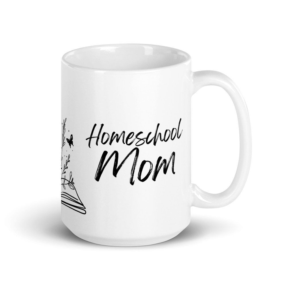 PHILIPPIANS 4:13 HOMESCHOOL MOM WHITE MUG